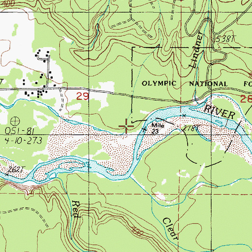 Topographic Map of Lindner Creek, WA