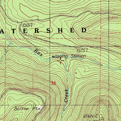 Topographic Map of Lindsay Creek, WA