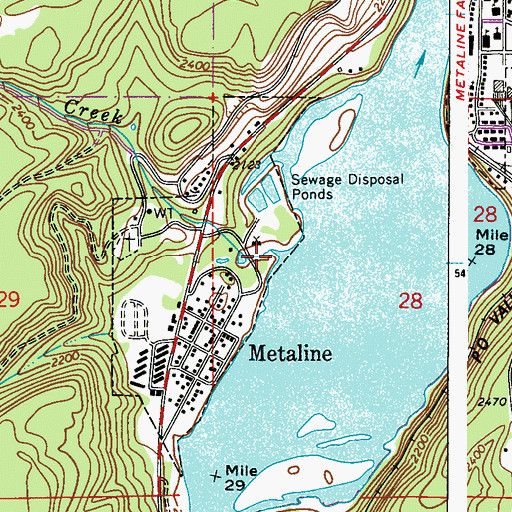 Topographic Map of Linton Creek, WA