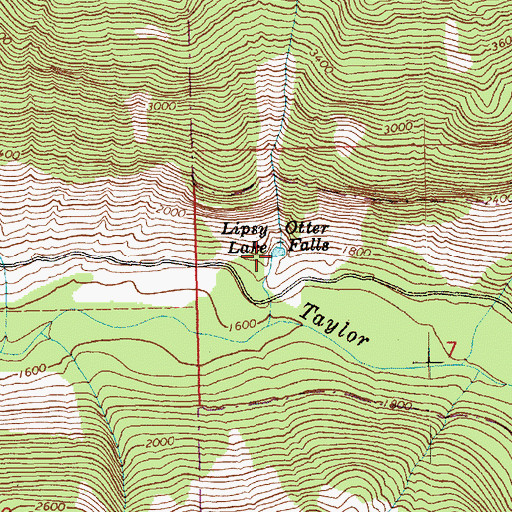 Topographic Map of Lipsy Lake, WA