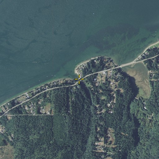Aerial/Satellite Image of Little Beef Creek, WA
