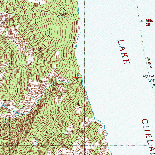 Topographic Map of Little Creek, WA