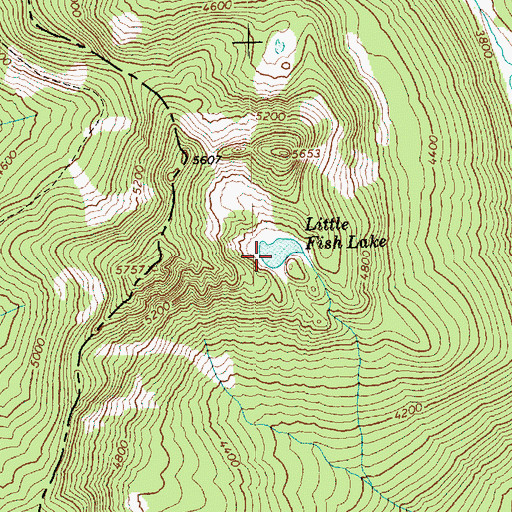 Topographic Map of Little Fish Lake, WA