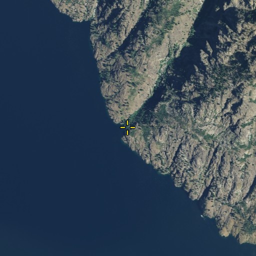 Aerial/Satellite Image of Little Goat Creek, WA
