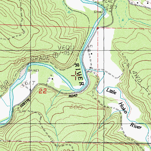 Topographic Map of Little Hoko River, WA