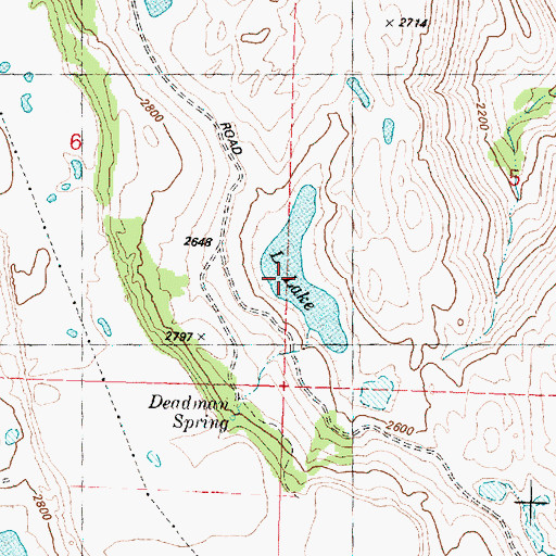 Topographic Map of Little Lake, WA