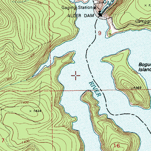 Topographic Map of Little Nisqually River, WA