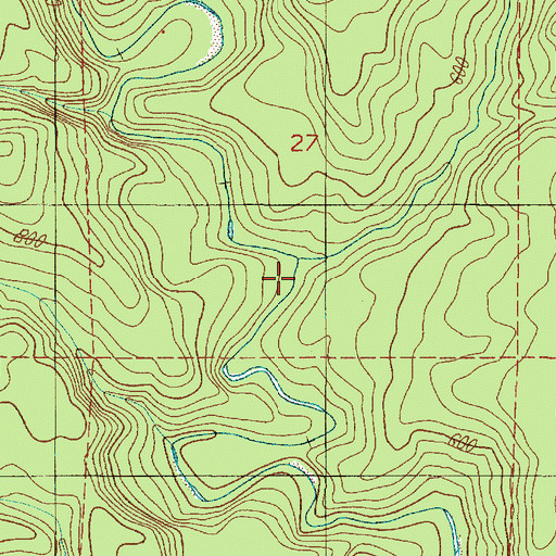 Topographic Map of Little River, WA