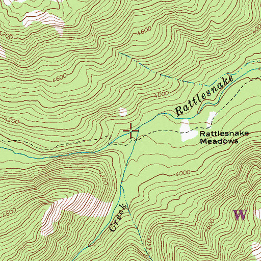 Topographic Map of Little Wildcat Creek, WA