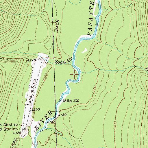 Topographic Map of Lodgepole Creek, WA