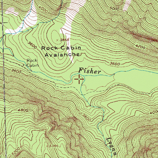 Topographic Map of Logan Creek, WA