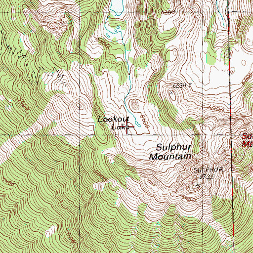 Topographic Map of Lookout Lake, WA