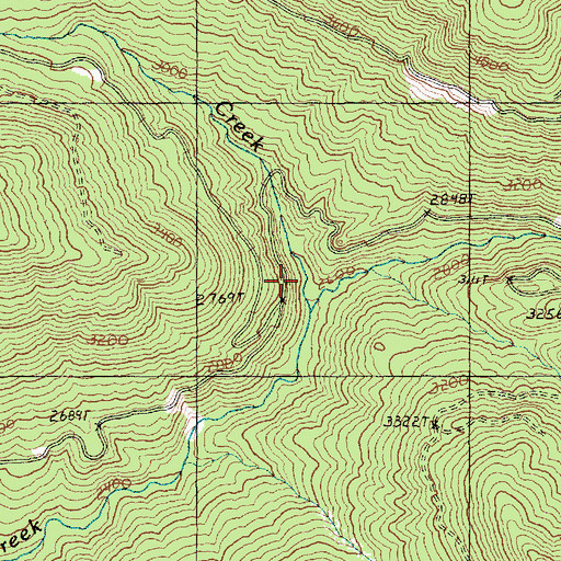 Topographic Map of Loomis Creek, WA