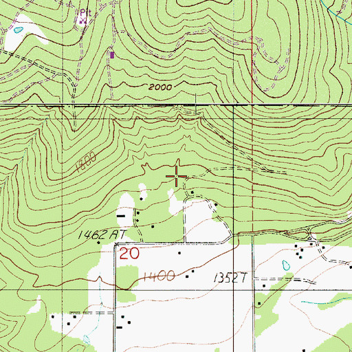 Topographic Map of Louella Guard Station (historical), WA