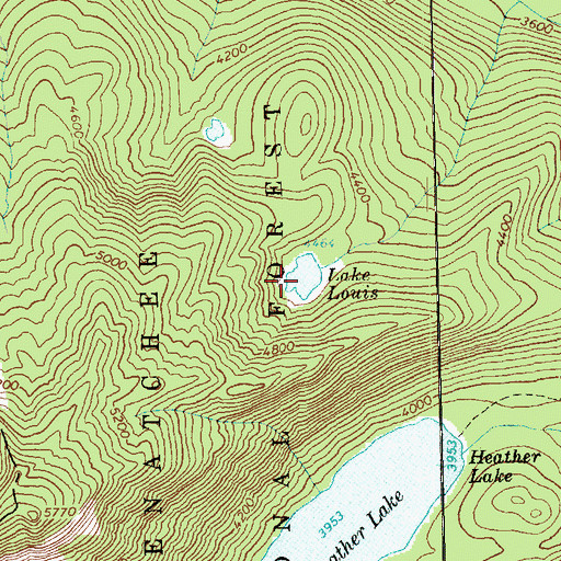 Topographic Map of Lake Louis, WA