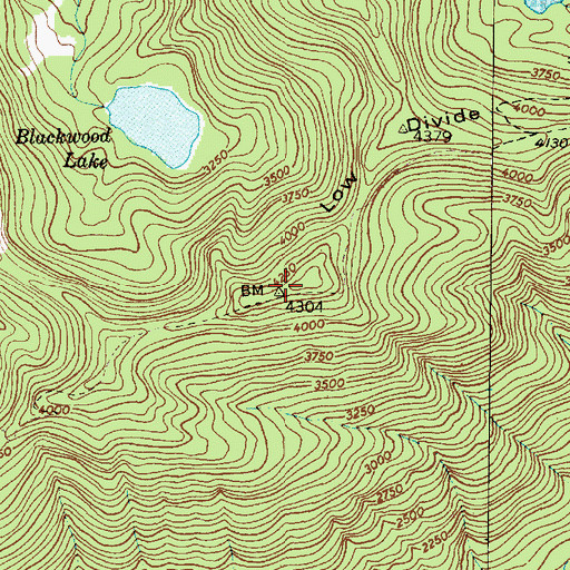 Topographic Map of Low Divide, WA