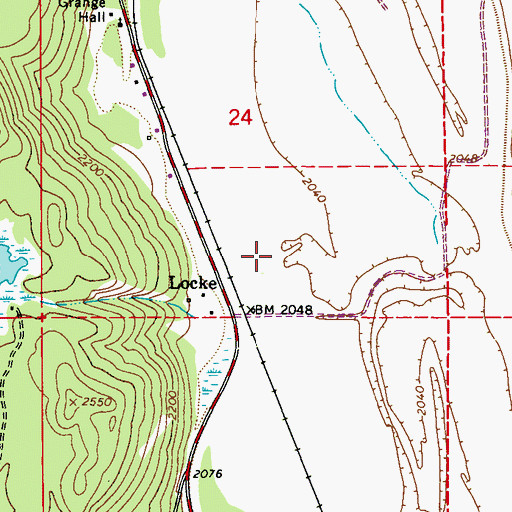 Topographic Map of Lake Lucerne, WA