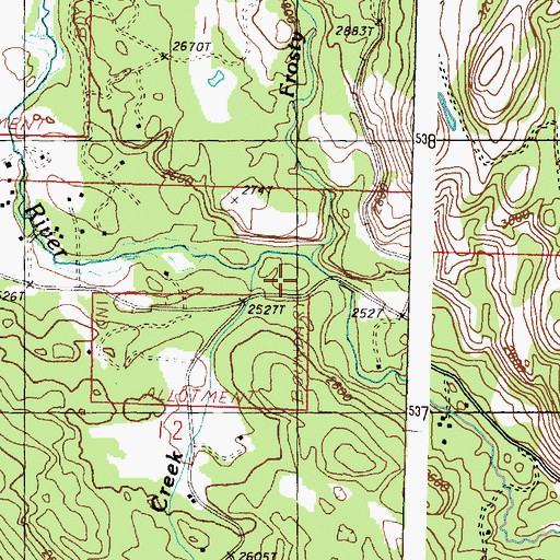 Topographic Map of Lyman Creek, WA