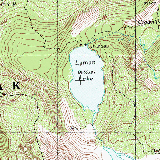 Topographic Map of Lyman Lake, WA