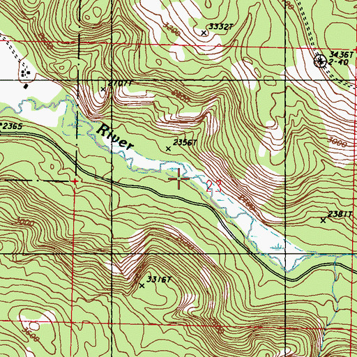 Topographic Map of Lyman Lake, WA