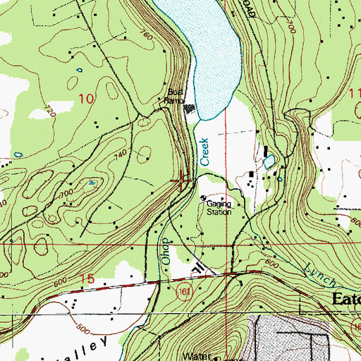 Topographic Map of Lynch Creek, WA