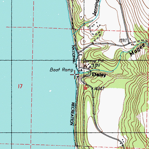Topographic Map of Magee Creek, WA