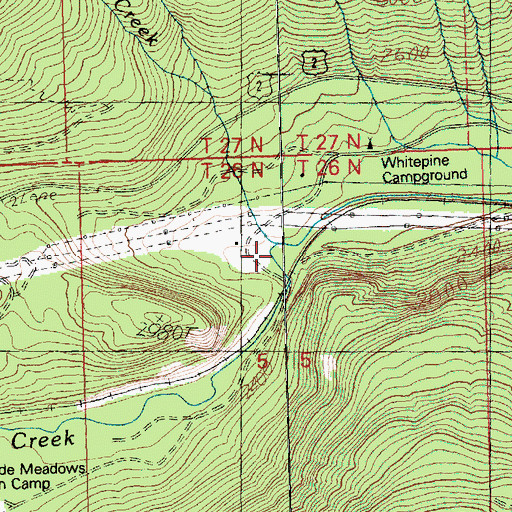 Topographic Map of Mahar Creek, WA