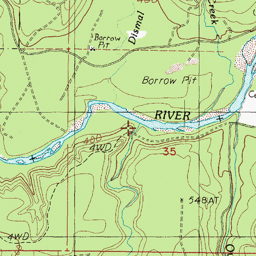Topographic Map of Maple Creek, WA
