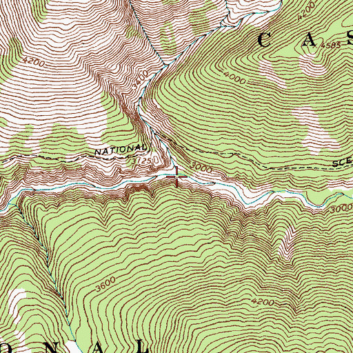 Topographic Map of Maple Creek, WA
