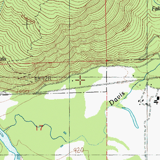 Topographic Map of Maple Leaf Campground, WA