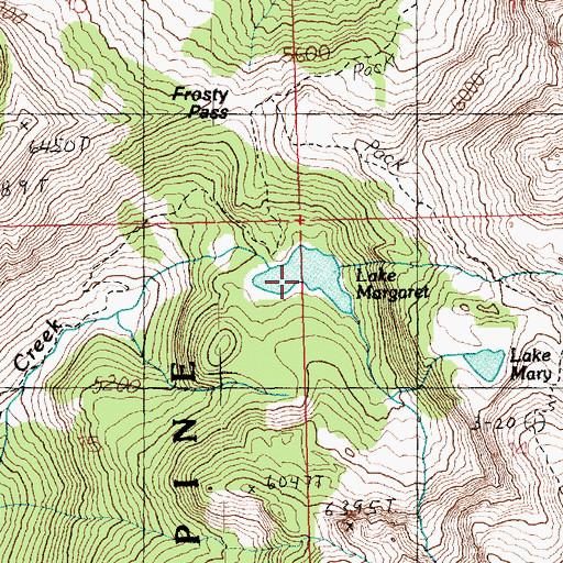 Topographic Map of Lake Margaret, WA
