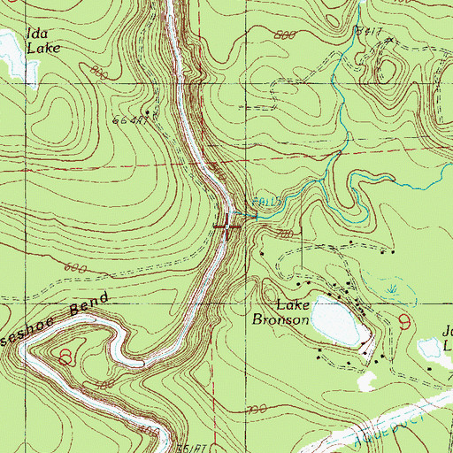 Topographic Map of Marsh Creek, WA