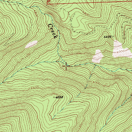 Topographic Map of Martin Creek, WA