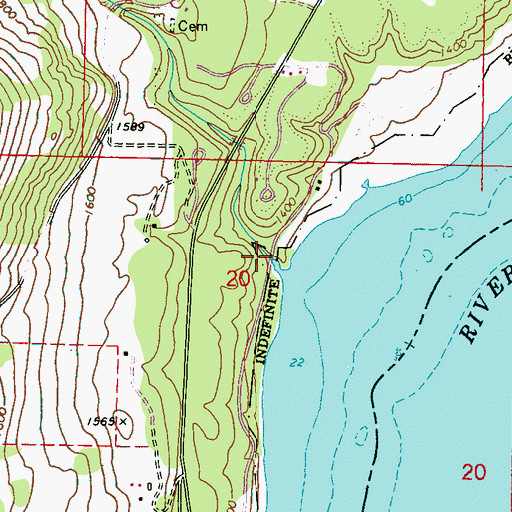 Topographic Map of Martin Creek, WA
