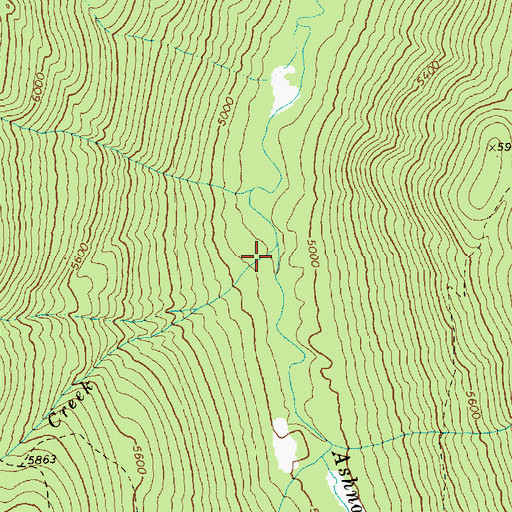 Topographic Map of Martina Creek, WA