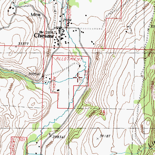 Topographic Map of Mary Ann Creek, WA