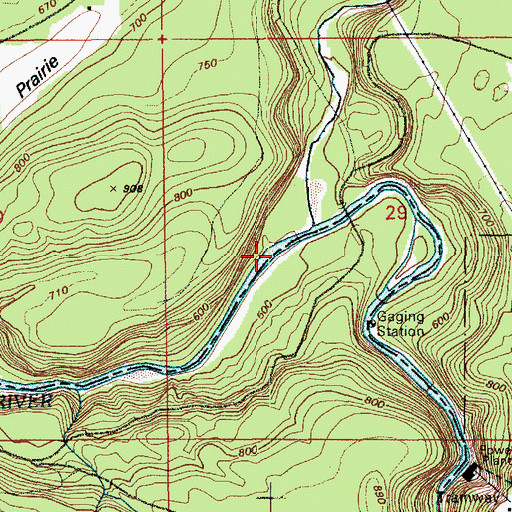 Topographic Map of Mashel River, WA