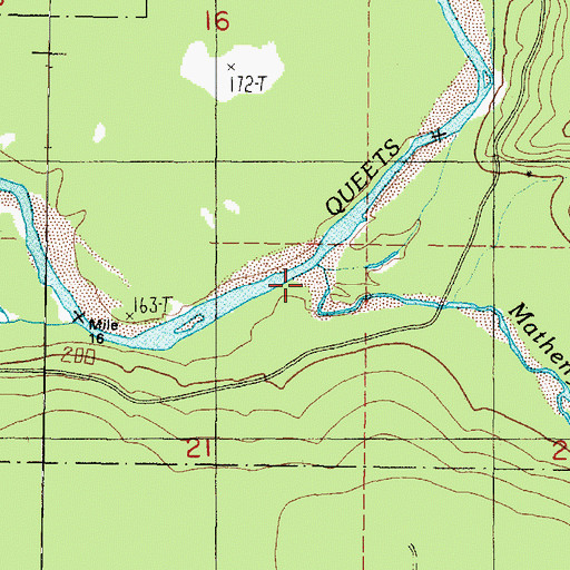 Topographic Map of Matheny Creek, WA