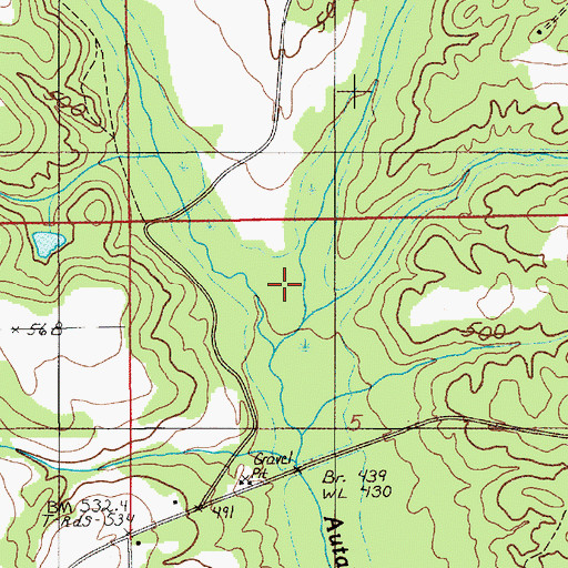 Topographic Map of McKensey Creek, AL