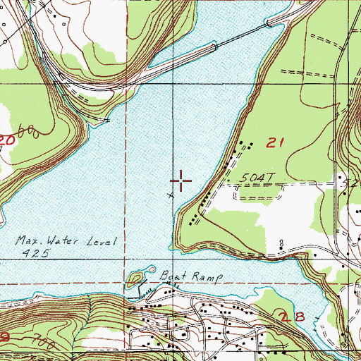 Topographic Map of Mayfield, WA
