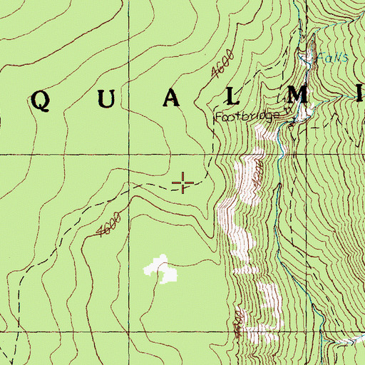 Topographic Map of McAllister Trail, WA