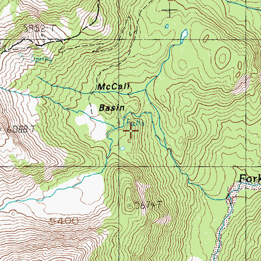 Topographic Map of McCall Basin, WA