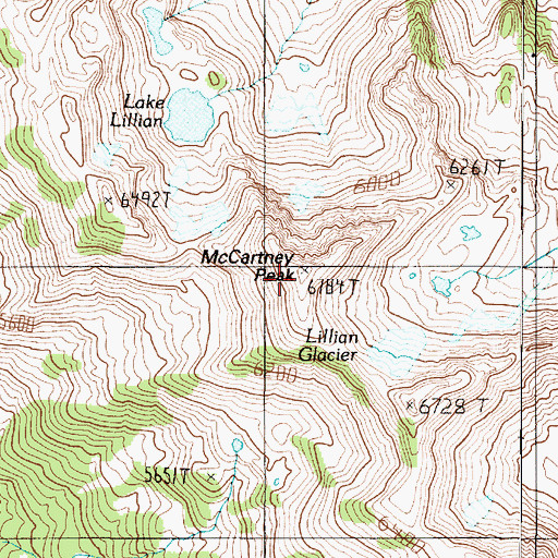 Topographic Map of McCartney Peak, WA