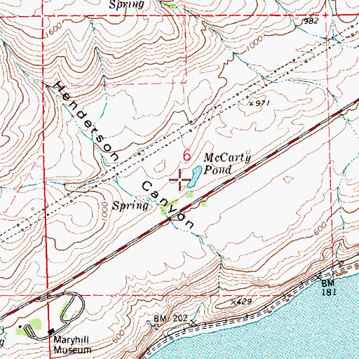 Topographic Map of McCarty Pond, WA