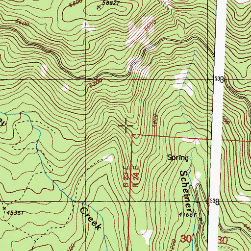 Topographic Map of McCay Trail, WA