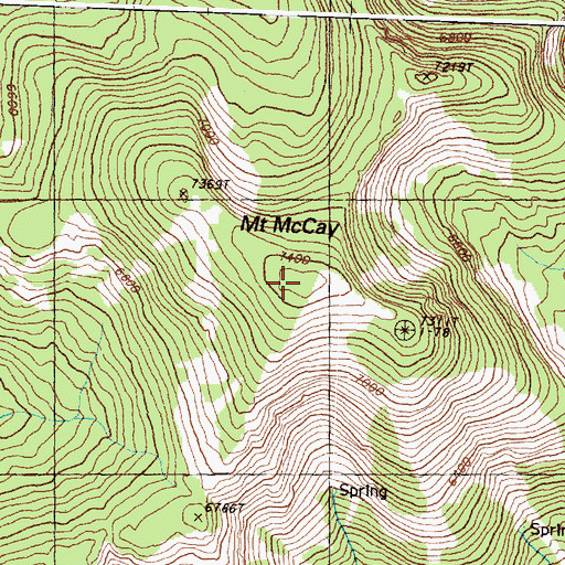 Topographic Map of Mount McCay, WA