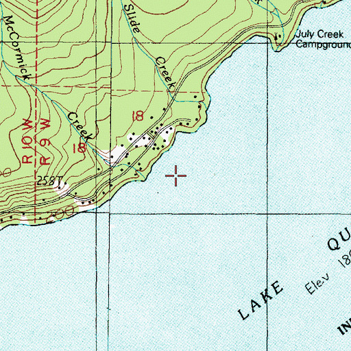 Topographic Map of McCormick Creek, WA