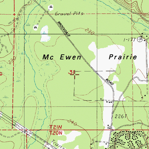 Topographic Map of McEwen Prairie, WA