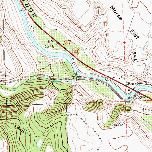 Topographic Map of McFarland Creek, WA
