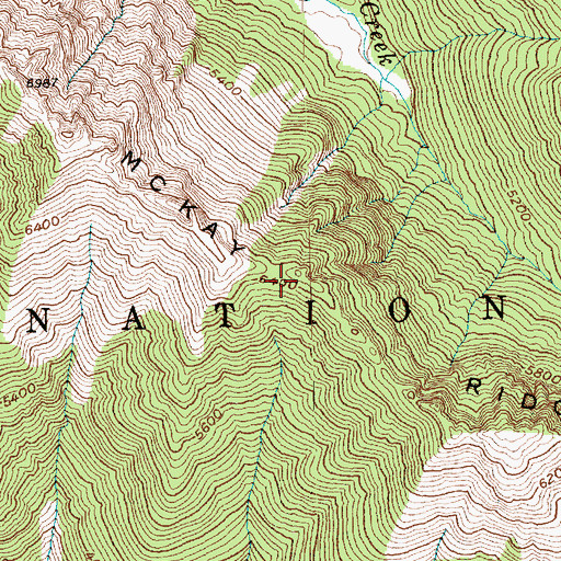 Topographic Map of McKay Ridge, WA